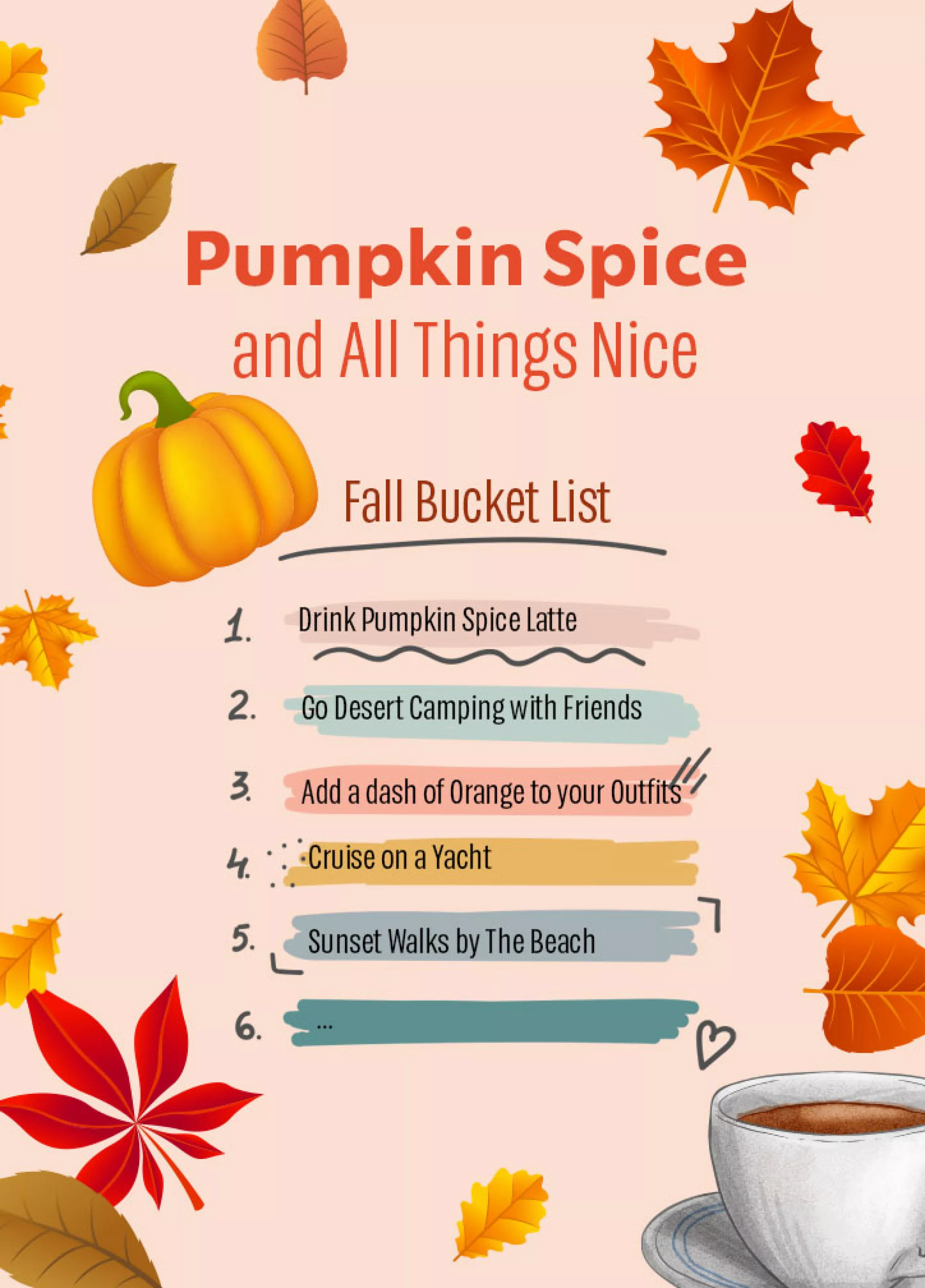 Starbucks Autumn MENA Bucket List Vertical Banner